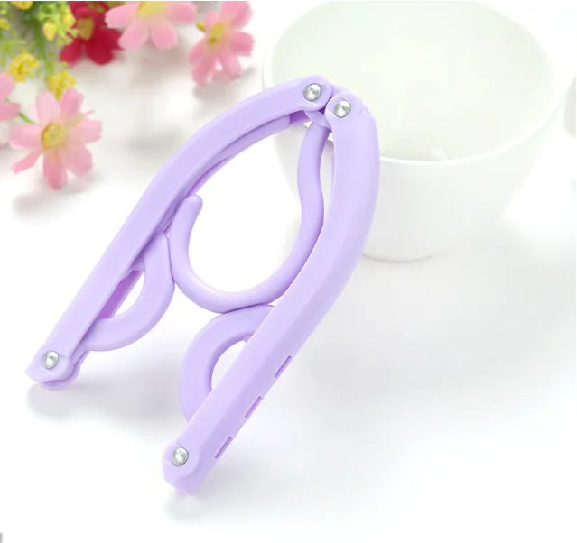 Portable Magic Plastic Travel Folding Clothes Hanger