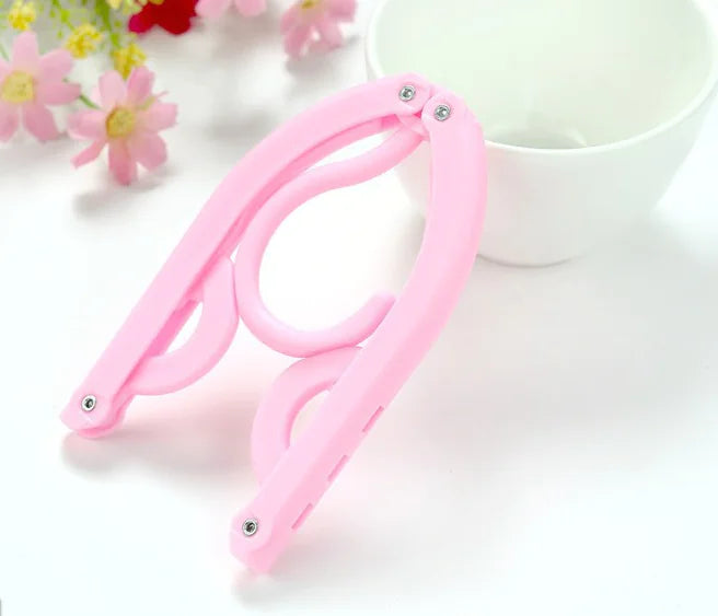 Portable Magic Plastic Travel Folding Clothes Hanger