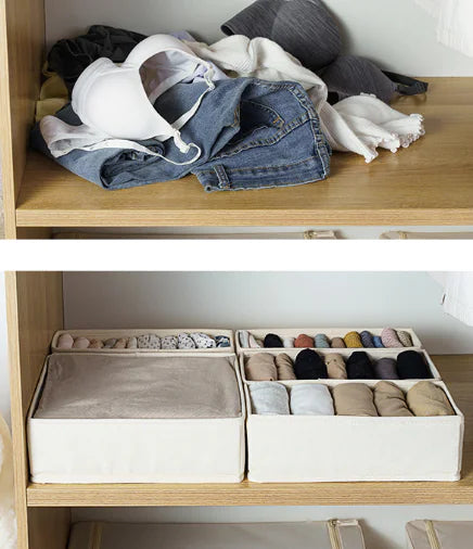 Fabric Drawer Organizer for Clothes and Accessories